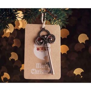 New Santas Santa Magical Christmas Antiqued Bronze Weighted Key
